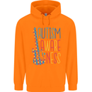 Autism Awareness Guitar Guitarist Childrens Kids Hoodie Orange