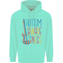 Autism Awareness Guitar Guitarist Childrens Kids Hoodie Peppermint