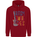 Autism Awareness Guitar Guitarist Childrens Kids Hoodie Red