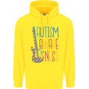 Autism Awareness Guitar Guitarist Childrens Kids Hoodie Yellow