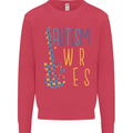 Autism Awareness Guitar Guitarist Kids Sweatshirt Jumper Heliconia