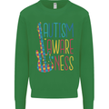 Autism Awareness Guitar Guitarist Kids Sweatshirt Jumper Irish Green