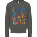 Autism Awareness Guitar Guitarist Kids Sweatshirt Jumper Storm Grey