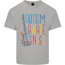 Autism Awareness Guitar Guitarist Kids T-Shirt Childrens Sports Grey