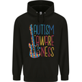 Autism Awareness Guitar Guitarist Mens 80% Cotton Hoodie Black