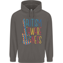 Autism Awareness Guitar Guitarist Mens 80% Cotton Hoodie Charcoal