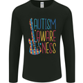 Autism Awareness Guitar Guitarist Mens Long Sleeve T-Shirt Black
