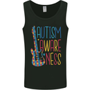 Autism Awareness Guitar Guitarist Mens Vest Tank Top Black