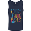 Autism Awareness Guitar Guitarist Mens Vest Tank Top Navy Blue