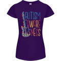 Autism Awareness Guitar Guitarist Womens Petite Cut T-Shirt Purple