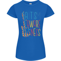 Autism Awareness Guitar Guitarist Womens Petite Cut T-Shirt Royal Blue