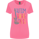 Autism Awareness Guitar Guitarist Womens Wider Cut T-Shirt Azalea