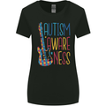 Autism Awareness Guitar Guitarist Womens Wider Cut T-Shirt Black
