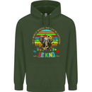 Autism Be Kind Elephant Autistic Childrens Kids Hoodie Forest Green