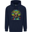 Autism Be Kind Elephant Autistic Childrens Kids Hoodie Navy Blue