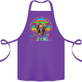 Autism Be Kind Elephant Autistic Cotton Apron 100% Organic Purple