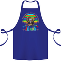 Autism Be Kind Elephant Autistic Cotton Apron 100% Organic Royal Blue