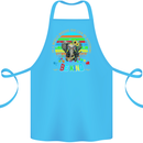 Autism Be Kind Elephant Autistic Cotton Apron 100% Organic Turquoise