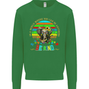 Autism Be Kind Elephant Autistic Kids Sweatshirt Jumper Irish Green