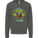 Autism Be Kind Elephant Autistic Kids Sweatshirt Jumper Storm Grey