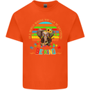Autism Be Kind Elephant Autistic Kids T-Shirt Childrens Orange