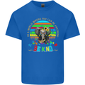 Autism Be Kind Elephant Autistic Kids T-Shirt Childrens Royal Blue