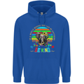 Autism Be Kind Elephant Autistic Mens 80% Cotton Hoodie Royal Blue