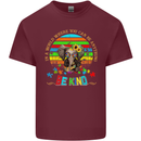 Autism Be Kind Elephant Autistic Mens Cotton T-Shirt Tee Top Maroon