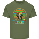 Autism Be Kind Elephant Autistic Mens Cotton T-Shirt Tee Top Military Green