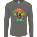 Autism Be Kind Elephant Autistic Mens Long Sleeve T-Shirt Charcoal