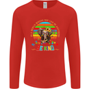 Autism Be Kind Elephant Autistic Mens Long Sleeve T-Shirt Red