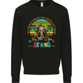 Autism Be Kind Elephant Autistic Mens Sweatshirt Jumper Black