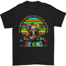Autism Be Kind Elephant Autistic Mens T-Shirt Cotton Gildan Black
