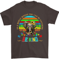 Autism Be Kind Elephant Autistic Mens T-Shirt Cotton Gildan Dark Chocolate