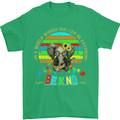 Autism Be Kind Elephant Autistic Mens T-Shirt Cotton Gildan Irish Green