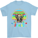 Autism Be Kind Elephant Autistic Mens T-Shirt Cotton Gildan Light Blue