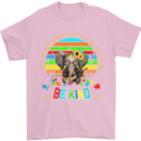 Autism Be Kind Elephant Autistic Mens T-Shirt Cotton Gildan Light Pink