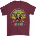 Autism Be Kind Elephant Autistic Mens T-Shirt Cotton Gildan Maroon