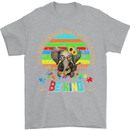 Autism Be Kind Elephant Autistic Mens T-Shirt Cotton Gildan Sports Grey
