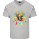 Autism Be Kind Elephant Autistic Mens V-Neck Cotton T-Shirt Sports Grey