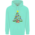 Autism Christmas Tree Autistic Awareness Childrens Kids Hoodie Peppermint