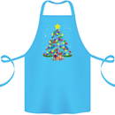 Autism Christmas Tree Autistic Awareness Cotton Apron 100% Organic Turquoise