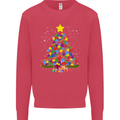 Autism Christmas Tree Autistic Awareness Kids Sweatshirt Jumper Heliconia