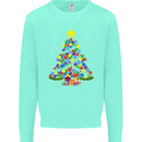 Autism Christmas Tree Autistic Awareness Kids Sweatshirt Jumper Peppermint
