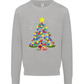 Autism Christmas Tree Autistic Awareness Kids Sweatshirt Jumper Sports Grey