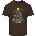 Autism Christmas Tree Autistic Awareness Kids T-Shirt Childrens Chocolate