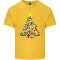 Autism Christmas Tree Autistic Awareness Kids T-Shirt Childrens Yellow