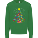 Autism Christmas Tree Autistic Awareness Mens Sweatshirt Jumper Irish Green
