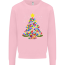 Autism Christmas Tree Autistic Awareness Mens Sweatshirt Jumper Light Pink