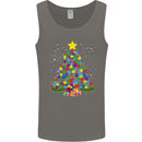 Autism Christmas Tree Autistic Awareness Mens Vest Tank Top Charcoal